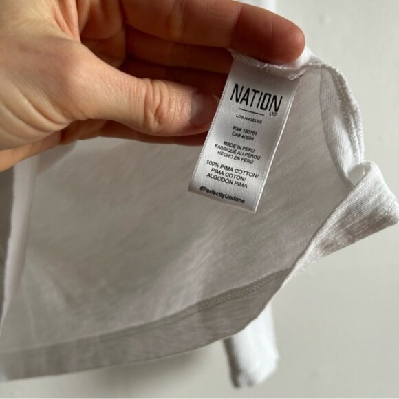 Nation LTD Sz XS Loren White Puff Sleeves Shirt - Picture 4 of 8